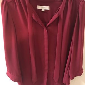 Loft red blouse!